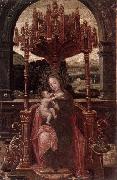 unknow artist The virgin and child enthroned china oil painting artist